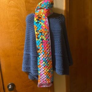Handmade crocheted scarves